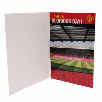 Manchester United картичка за рожден ден Musical Birthday Card