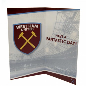 West Ham United картичка за рожден ден Birthday Card