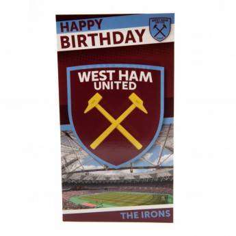 West Ham United картичка за рожден ден Birthday Card