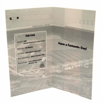Newcastle United картичка за рожден ден Birthday Card & Badge