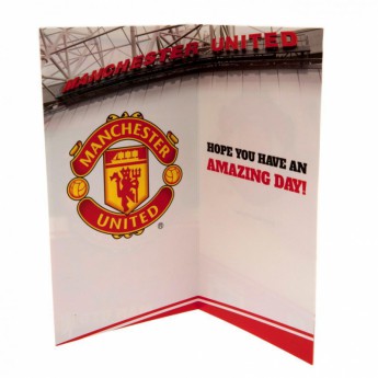 Manchester United картичка за рожден ден Birthday Card Stadium