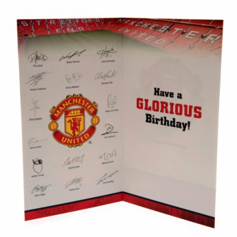 Manchester United картичка за рожден ден Birthday Card No 1 Fan