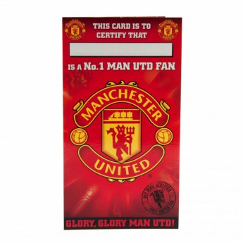Manchester United картичка за рожден ден Birthday Card No 1 Fan