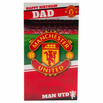 Manchester United картичка за рожден ден Birthday Card Dad