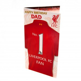 Liverpool FC картичка за рожден ден Birthday Card Dad