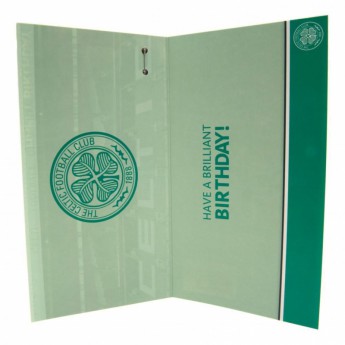 Celtic FC картичка за рожден ден Birthday Card Huddle