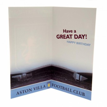 Aston Villa картичка за рожден ден Birthday Card
