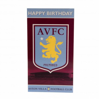 Aston Villa картичка за рожден ден Birthday Card