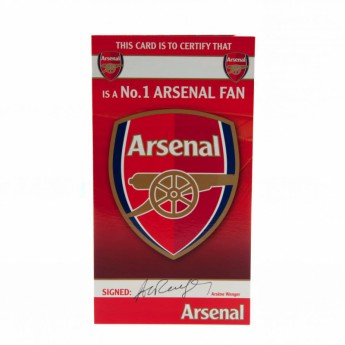 Arsenal FC картичка за рожден ден Birthday Card No 1 Fan