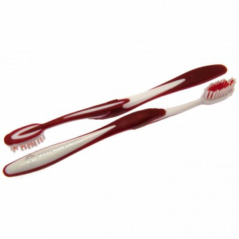 West Ham United две четки за зъби Twin Pack Toothbrush Adults