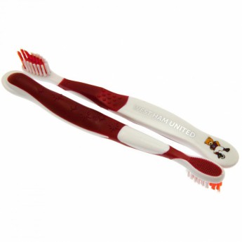 West Ham United две детски четки за зъби Twin Pack Toothbrush Junior