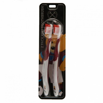 West Ham United две детски четки за зъби Twin Pack Toothbrush Junior