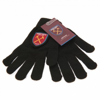 West Ham United детски ръкавици Knitted Gloves Junior