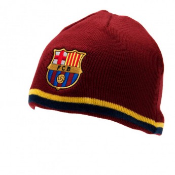 FC Barcelona зимна шапка double sided blue red