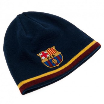 FC Barcelona зимна шапка double sided blue red