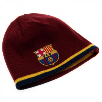 FC Barcelona зимна шапка double sided blue red