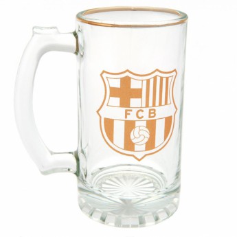 FC Barcelona стъклена чаша Glass Tankard gold