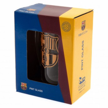 FC Barcelona стъклена чаша Glass Tankard gold