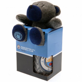 Manchester City комплект чаши и плюшено мече Mug and Bear Set