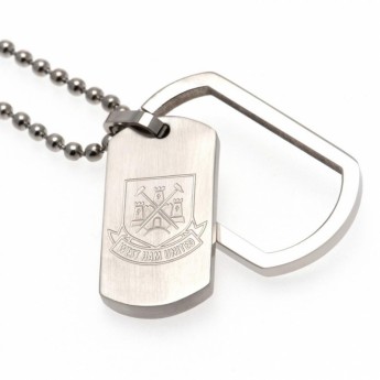 West Ham United колие с висулка куче Framed Dog Tag & Chain CT
