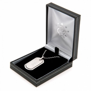 Rangers FC колие с висулка куче Framed Dog Tag & Chain