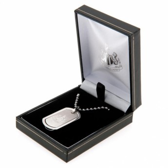 Newcastle United колие с висулка куче Framed Dog Tag & Chain
