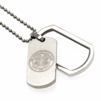 Celtic FC колие с висулка куче Framed Dog Tag & Chain