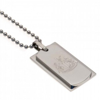 Newcastle United колие с висулка куче Double Dog Tag & Chain