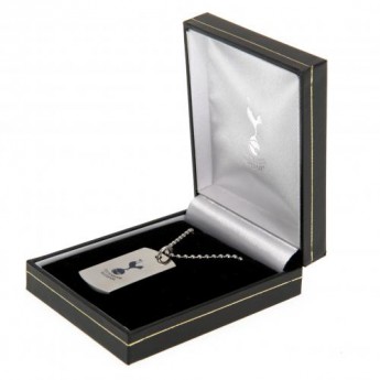 Tottenham Hotspur колие с висулка куче Colour Crest Dog Tag & Chain