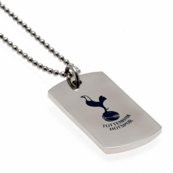 Tottenham Hotspur колие с висулка куче Colour Crest Dog Tag & Chain