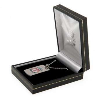 Liverpool FC колие с висулка куче Colour Crest Dog Tag & Chain
