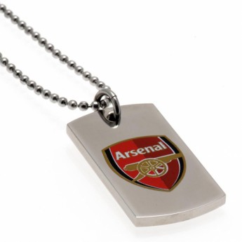Arsenal FC колие с висулка куче Colour Crest Dog Tag & Chain