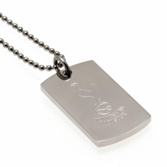 Tottenham Hotspur колие с висулка куче Engraved Dog Tag & Chain