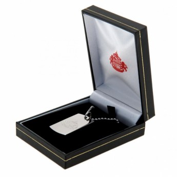 Sunderland AFC колие с висулка куче Engraved Dog Tag & Chain
