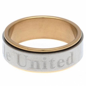 Newcastle United пръстен Bi Colour Spinner Ring XX-Large