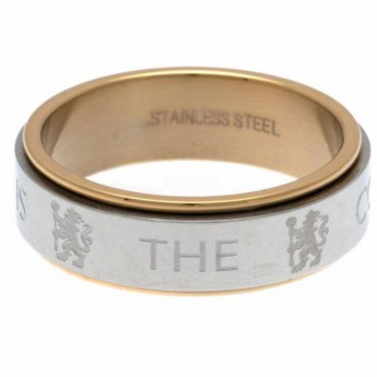 Chelsea FC пръстен Bi Colour Spinner Ring Large