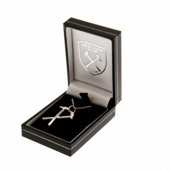 West Ham United колие с висулка Sterling Silver Pendant & Chain HM