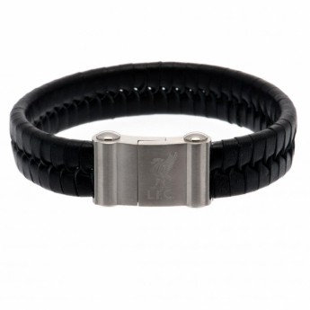Liverpool FC кожена гривна Single Plait Leather Bracelet