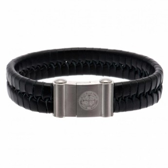 Celtic FC кожена гривна Single Plait Leather Bracelet