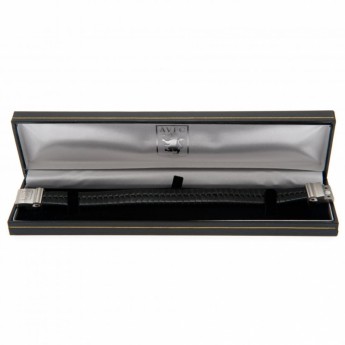 Aston Villa кожена гривна Single Plait Leather Bracelet