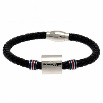 Rangers FC кожена гривна Colour Ring Leather Bracelet