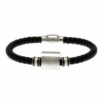Newcastle United кожена гривна Colour Ring Leather Bracelet