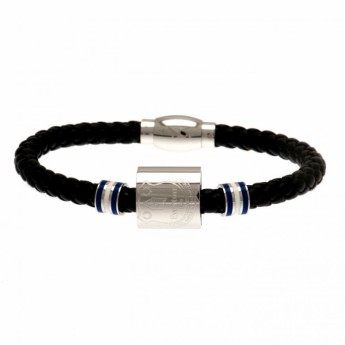 Everton FC кожена гривна Colour Ring Leather Bracelet