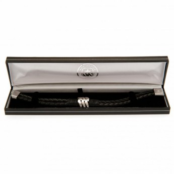 Manchester City кожена гривна Leather Bracelet