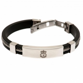 Liverpool FC силиконова гривна Silver Inlay Silicone Bracelet
