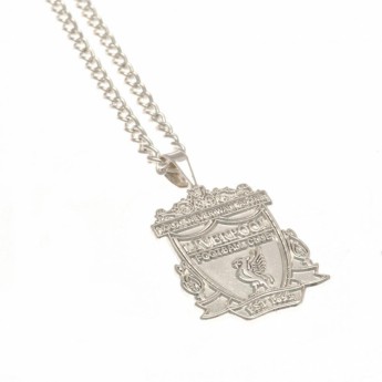 Liverpool FC колие с висулка Silver Plated Pendant & Chain XL