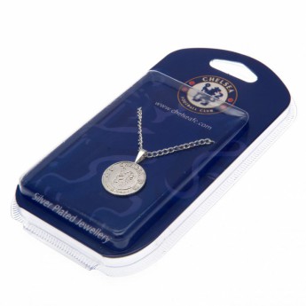 Chelsea FC колие с висулка Silver Plated Pendant & Chain XL
