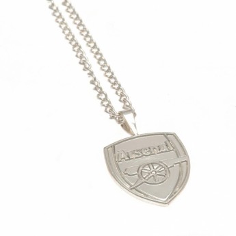 Arsenal FC висулка за врата Silver Plated Pendant & Chain XL