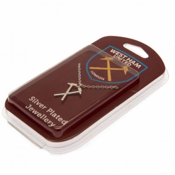 West Ham United колие с висулка Silver Plated Pendant & Chain HM