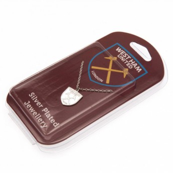 West Ham United колие с висулка Silver Plated Pendant & Chain CR